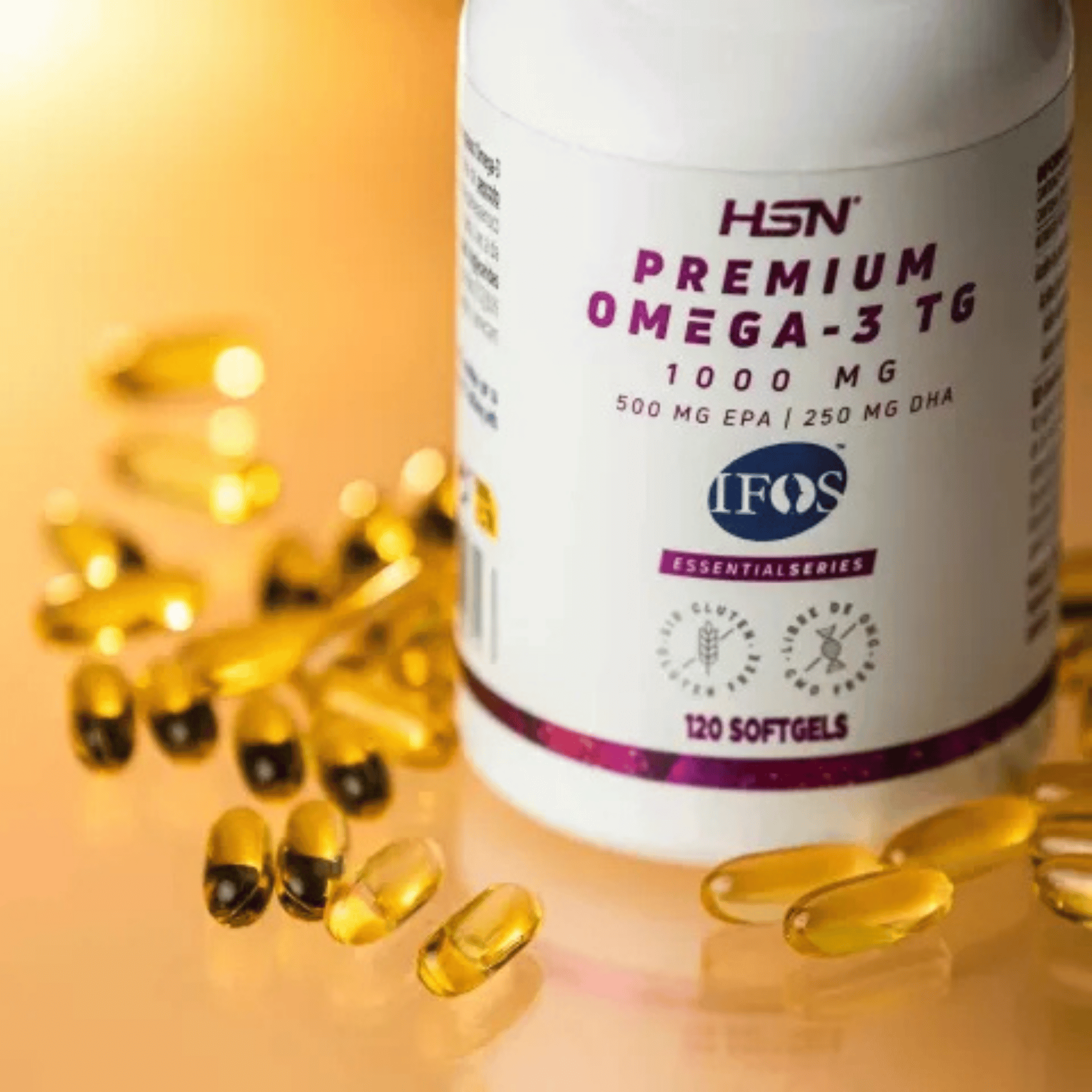 Premium Omega 3 TG (IFOS) 1000 mg 120 perlas de HSN