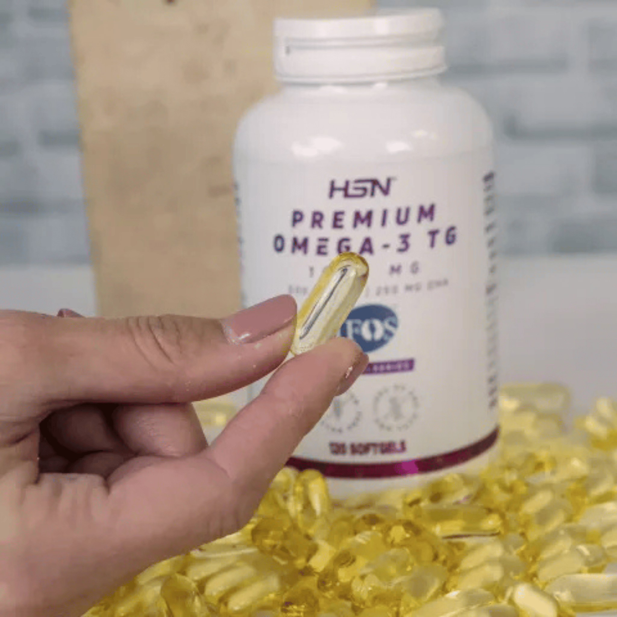 Premium Omega 3 TG (IFOS) 1000 mg 120 perlas de HSN