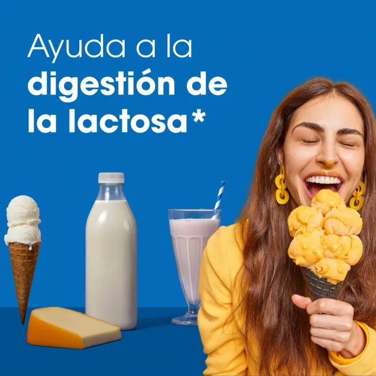 Intoleran Lactasa 2500 ayuda a la digestión de la lactosa