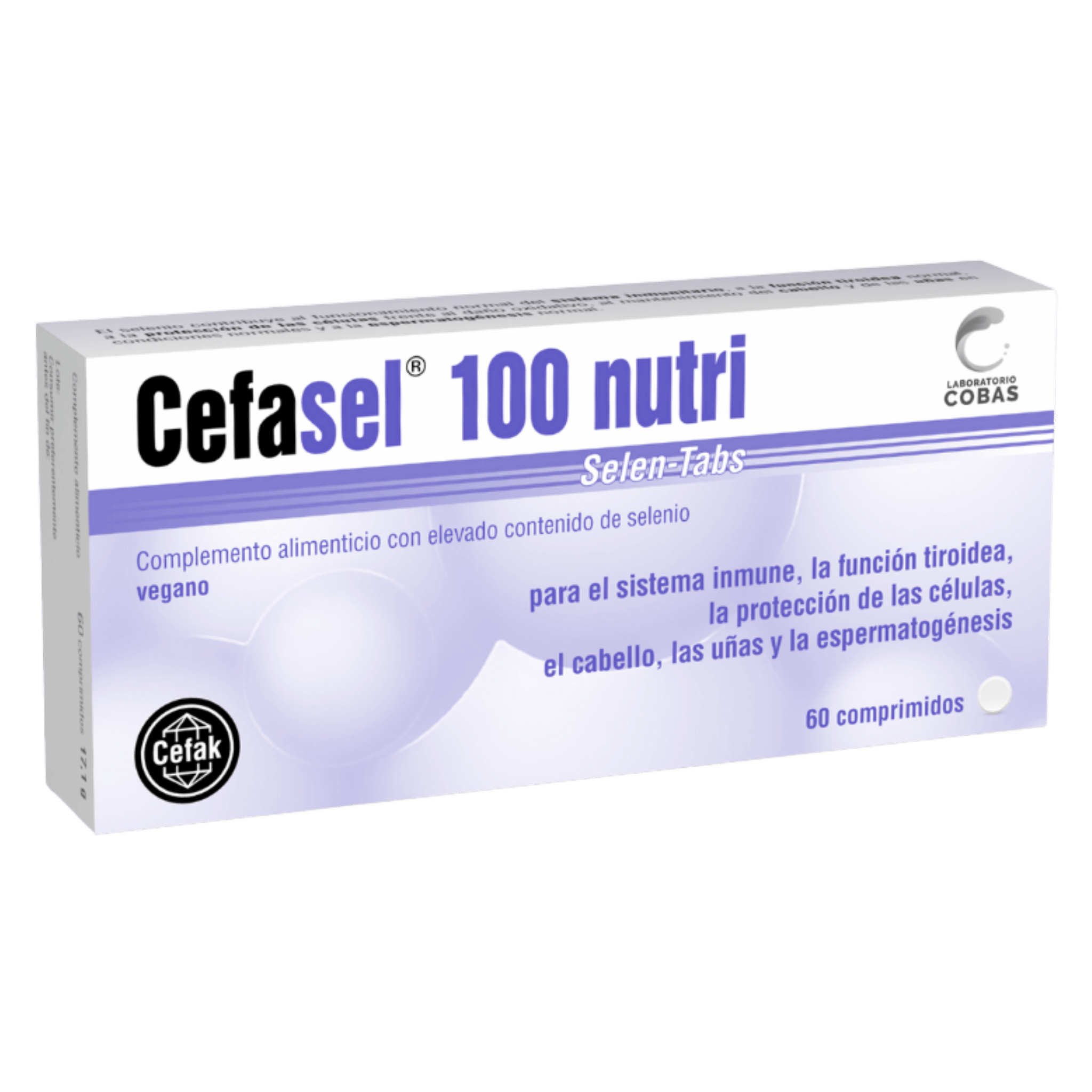 Cefasel 100 nutri 60 comprimidos de Laboratorio Cobas