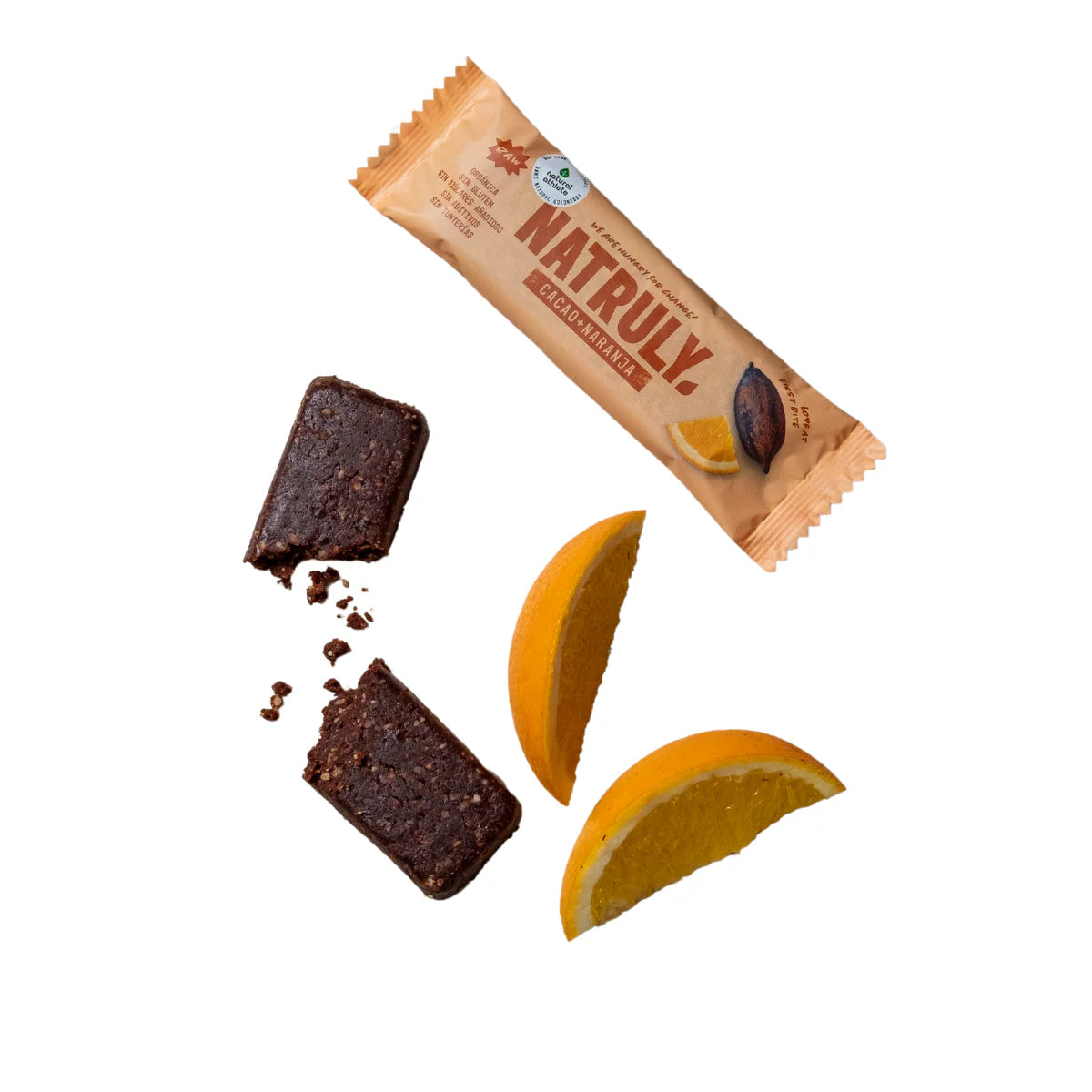 Barrita Raw Cacao y Naranja BIO 40 g de Natruly