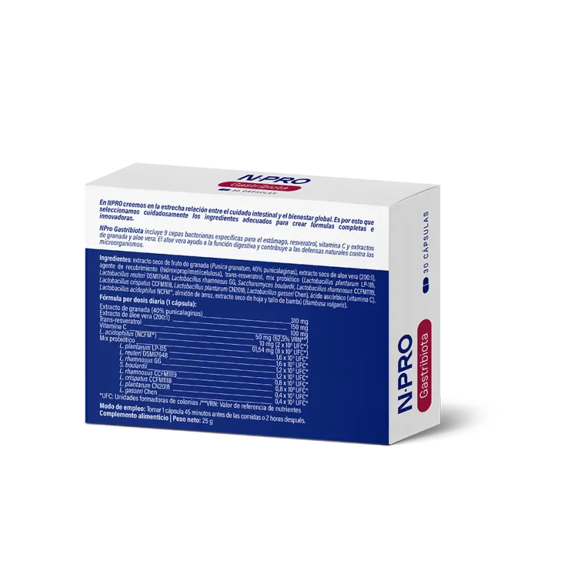 Gastribiota 30 cápsulas de NPRO