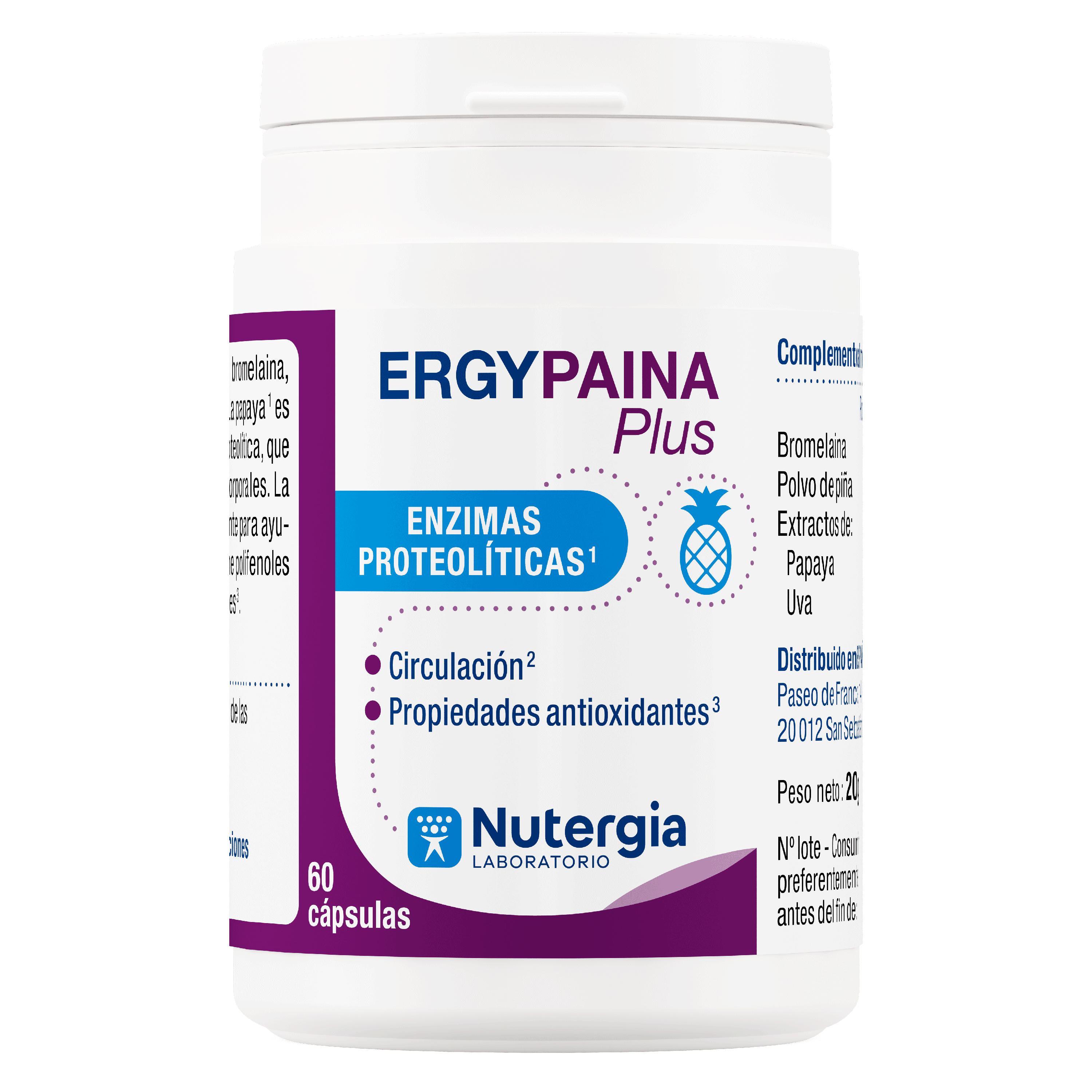 Ergypaina Plus 60 cápsulas de Nutergia