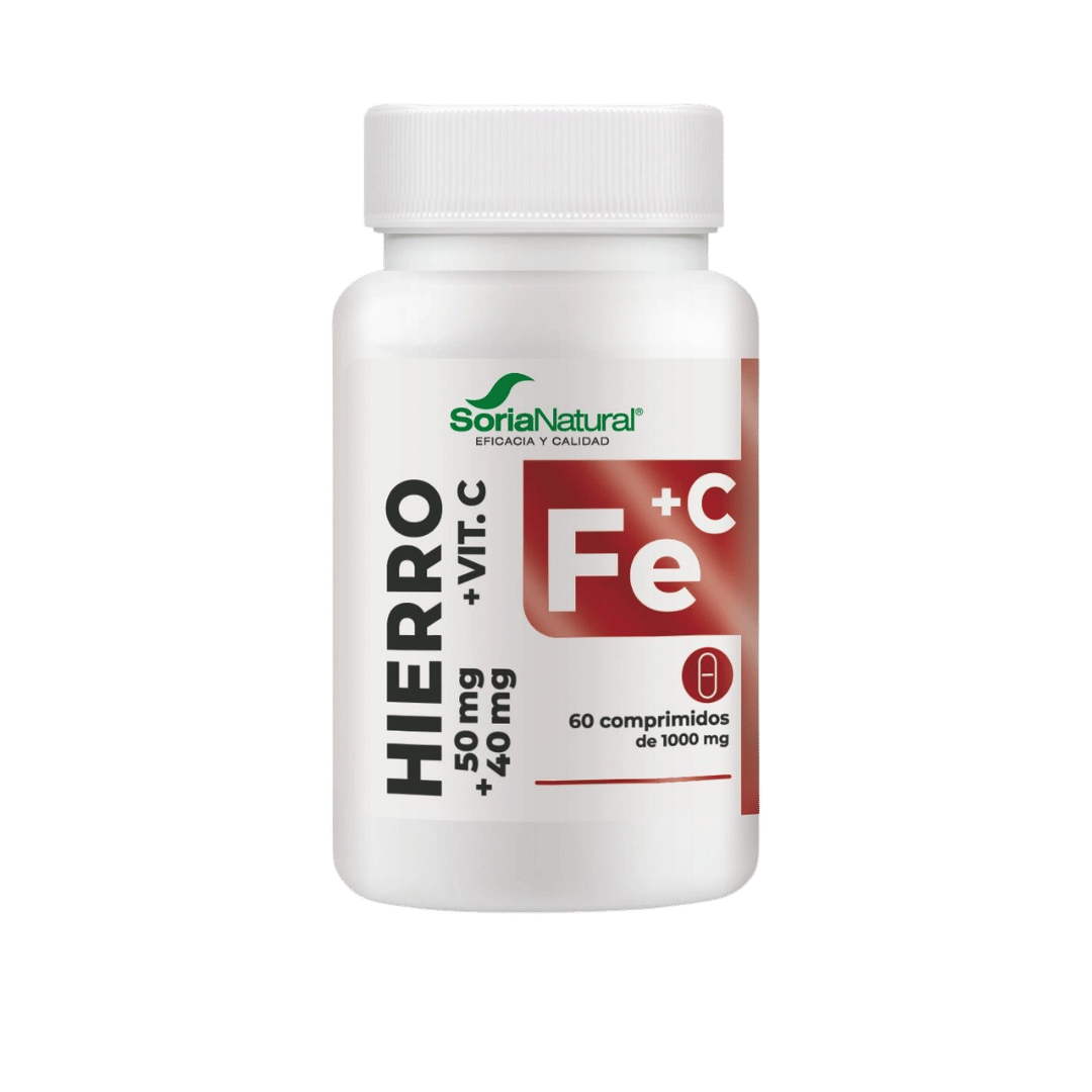 Hierro con vitamina C liberación sostenida 60 comprimidos de Soria Natural