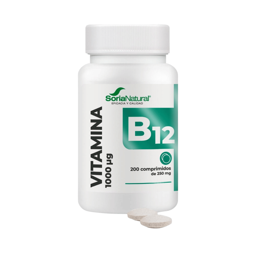 Vitamina B12 liberación sostenida 200 comprimidos de Soria Natural