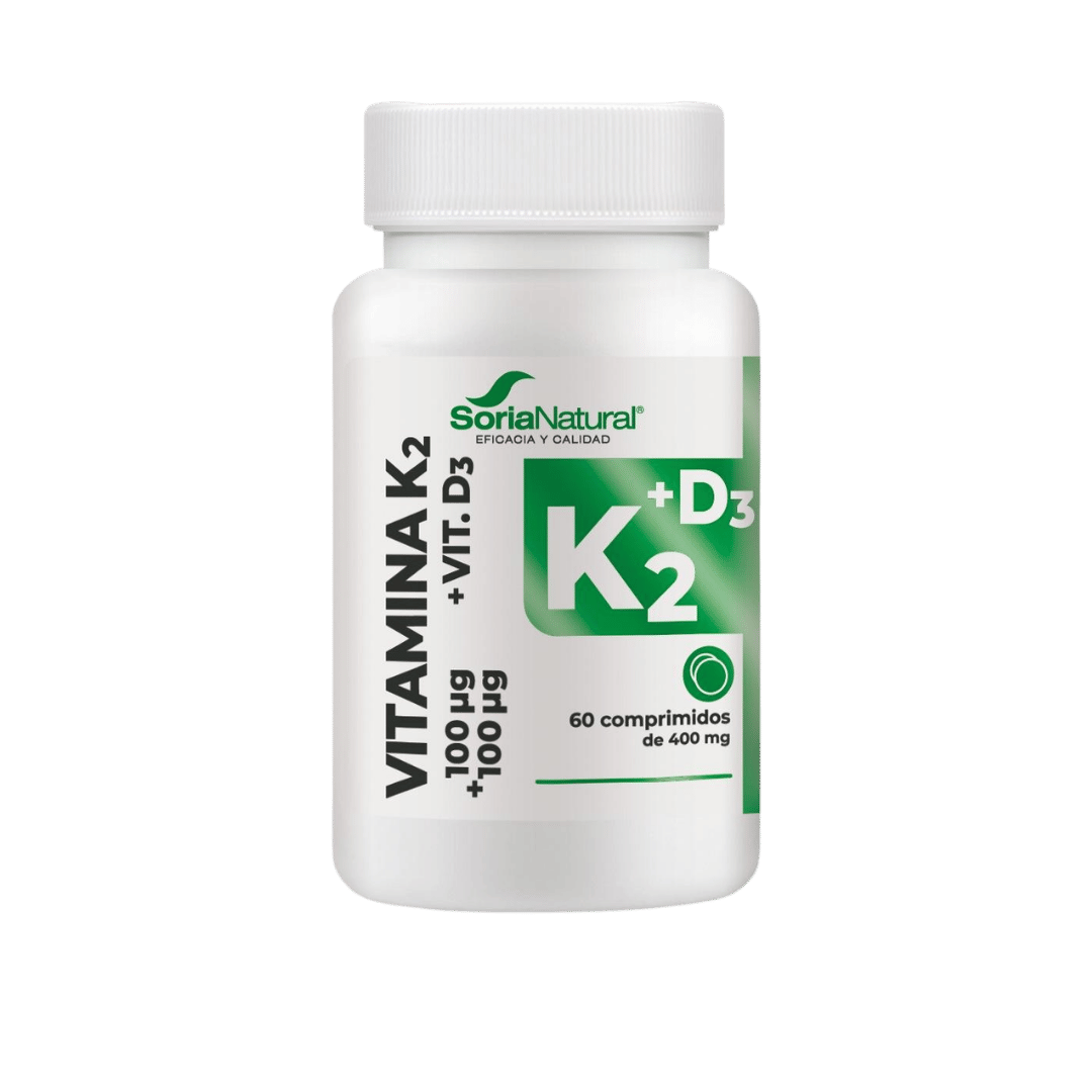 Vitamina K2 + D3 liberación sostenida 60 comprimidos de Soria Natural