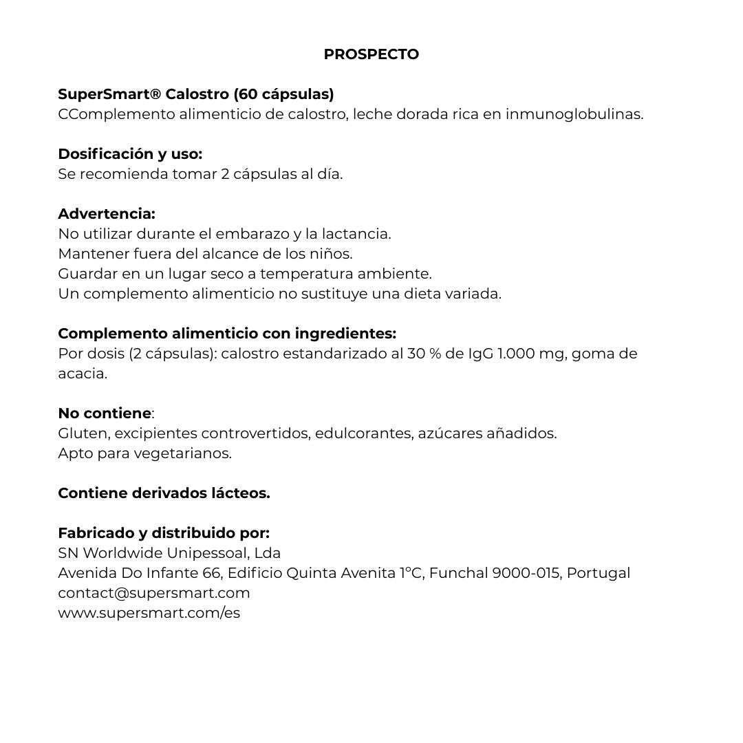 Calostro 60 cápsulas de SuperSmart