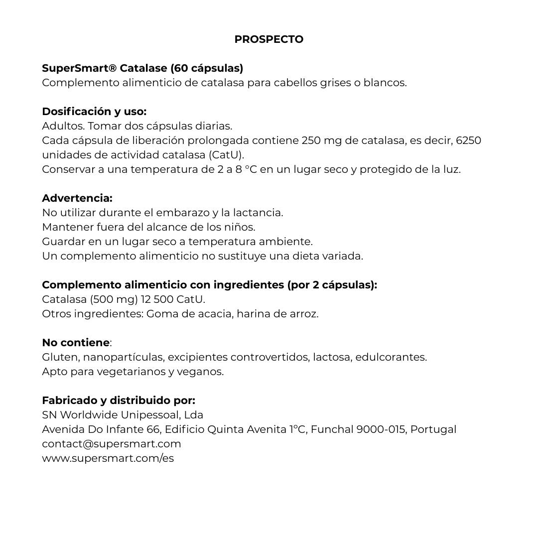 Catalasa 60 cápsulas de SuperSmart