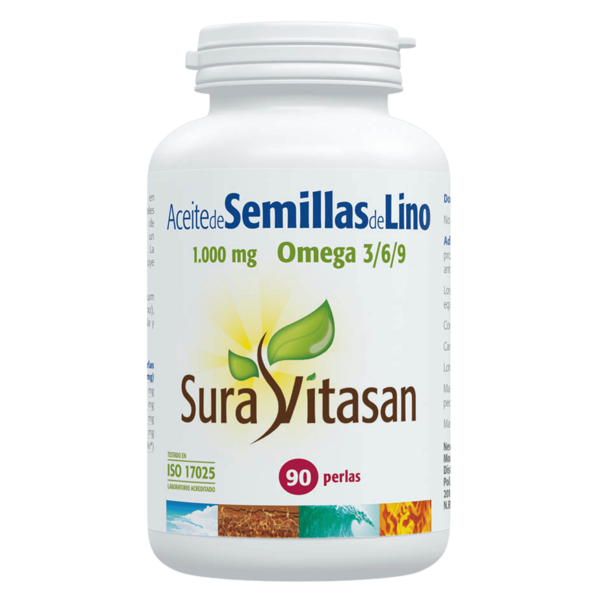 Aceite de Semillas de Lino 1000 mg 90 perlas de Sura Vitasan
