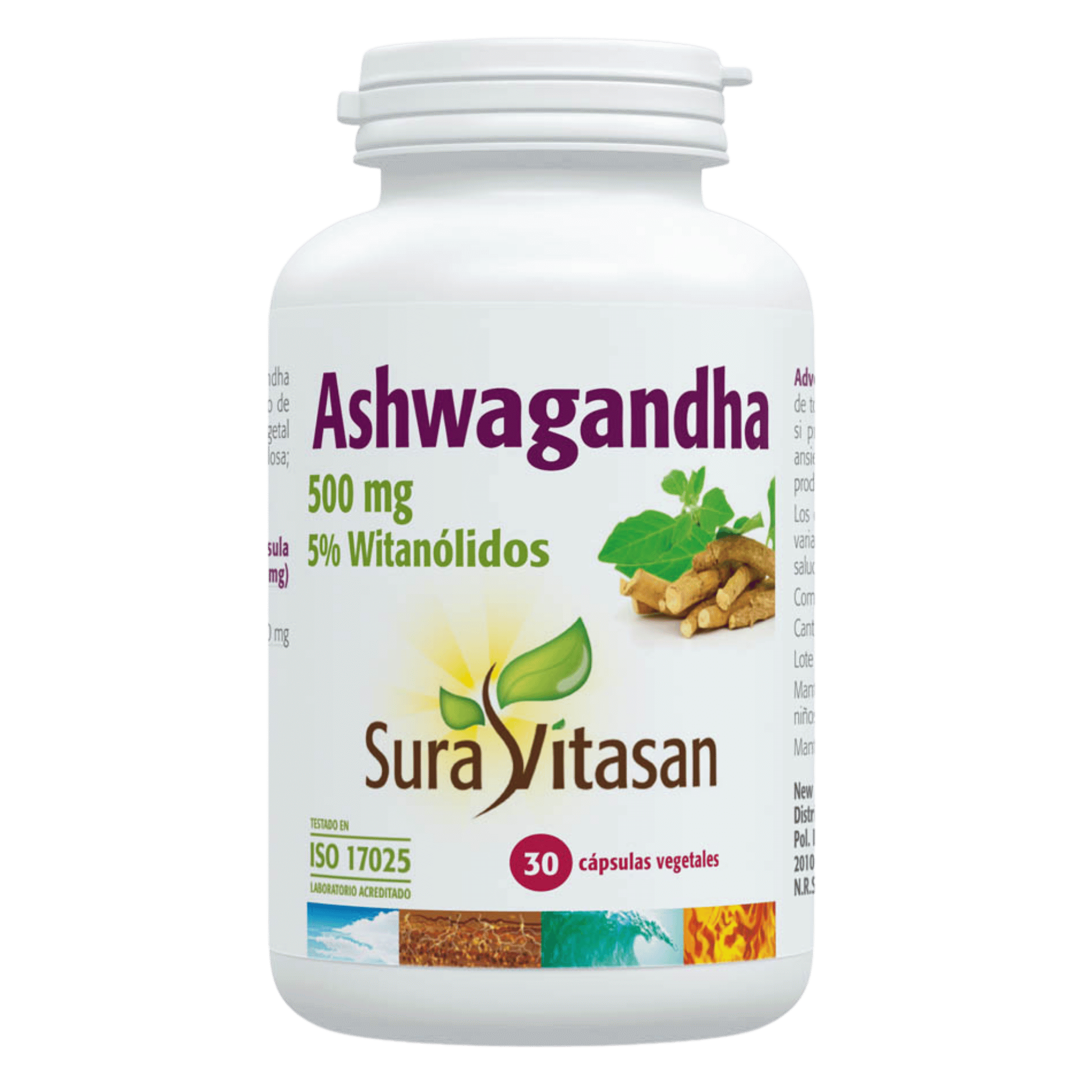 Ashwagandha 500 mg 30 cápsulas de Sura Vitasan