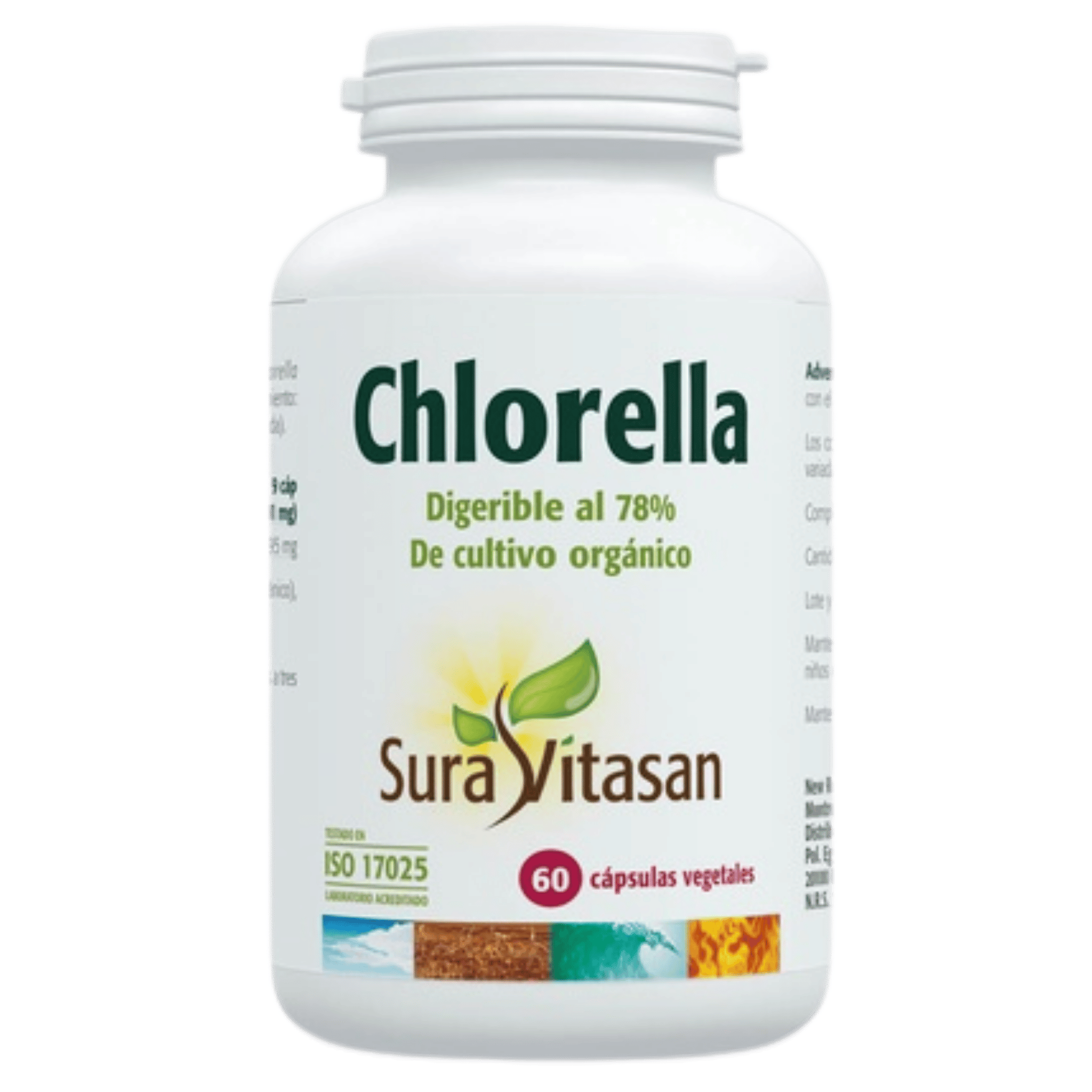 Chlorella 455 mg 60 cápsulas de Sura Vitasan