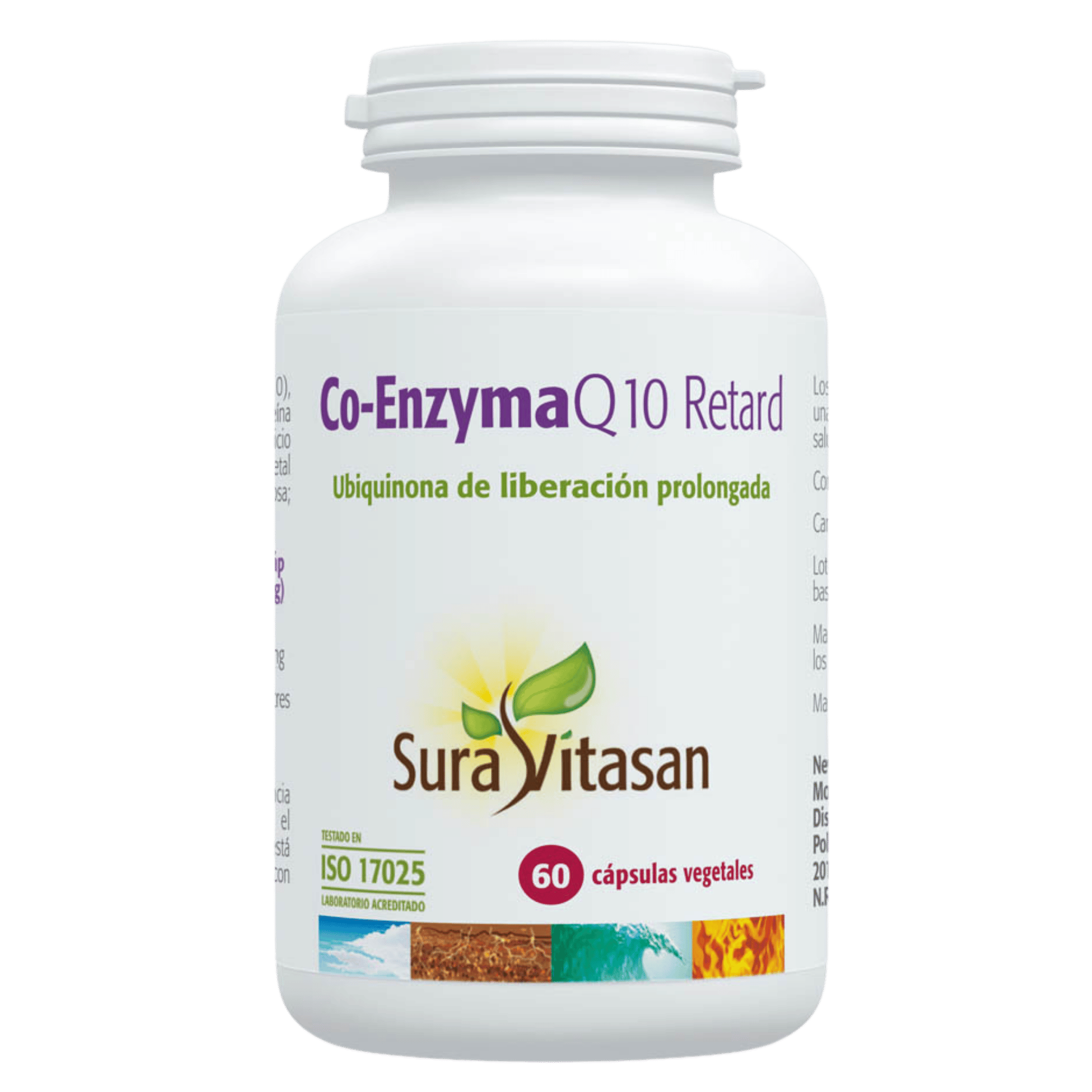 Co-Enzyma Q10 Retard 100 mg 60 cápsulas de Sura Vitasan
