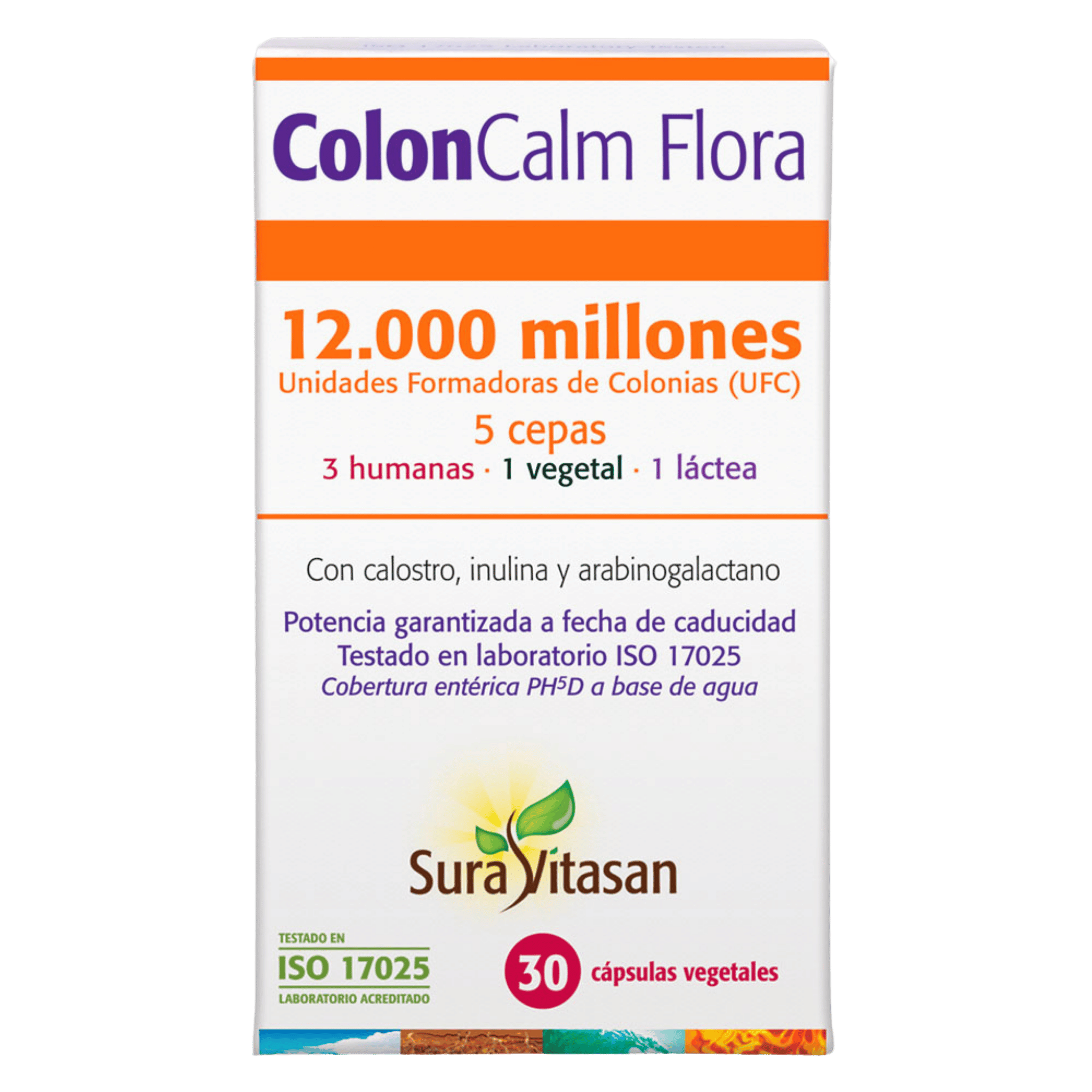 Colon Calm Flora 30 cápsulas de Sura Vitasan