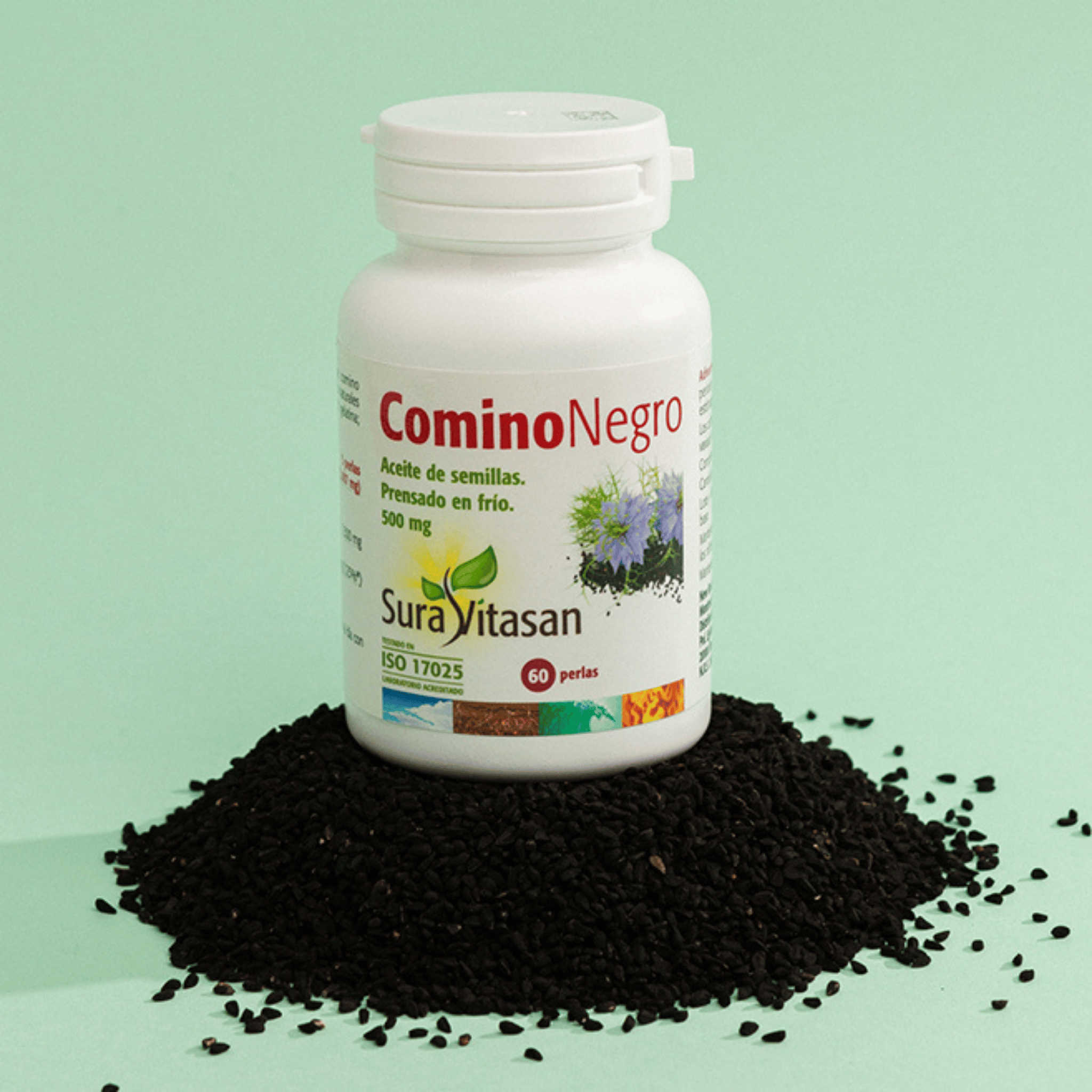 Comino negro 60 perlas de Sura Vitasan