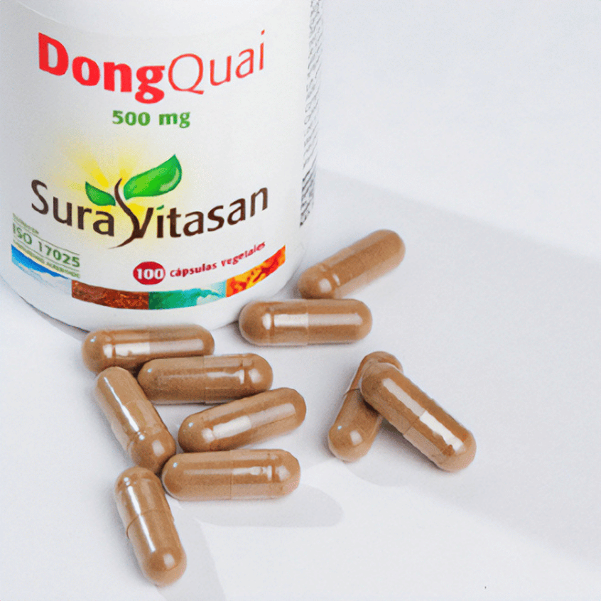 Dong Quai 500 mg 100 cápsulas de Sura Vitasan