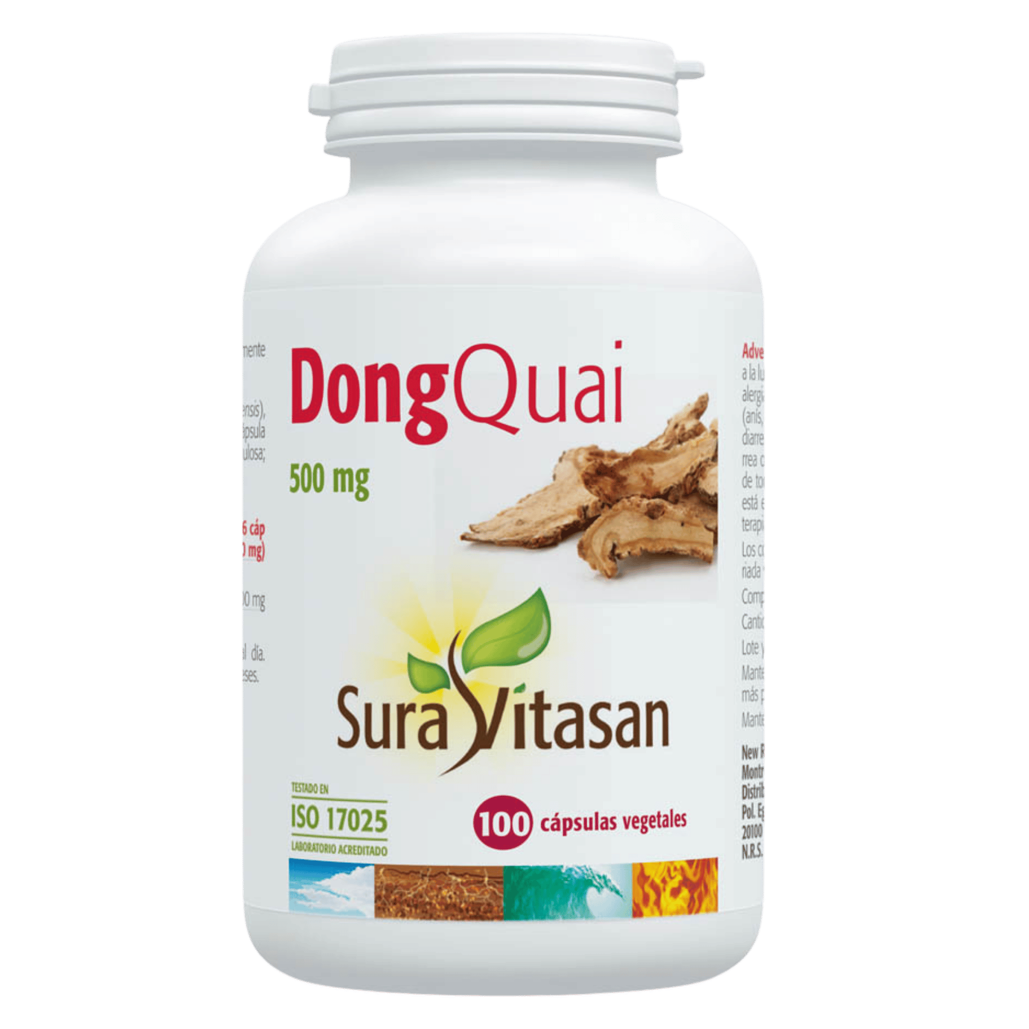 Dong Quai 500 mg 100 cápsulas de Sura Vitasan