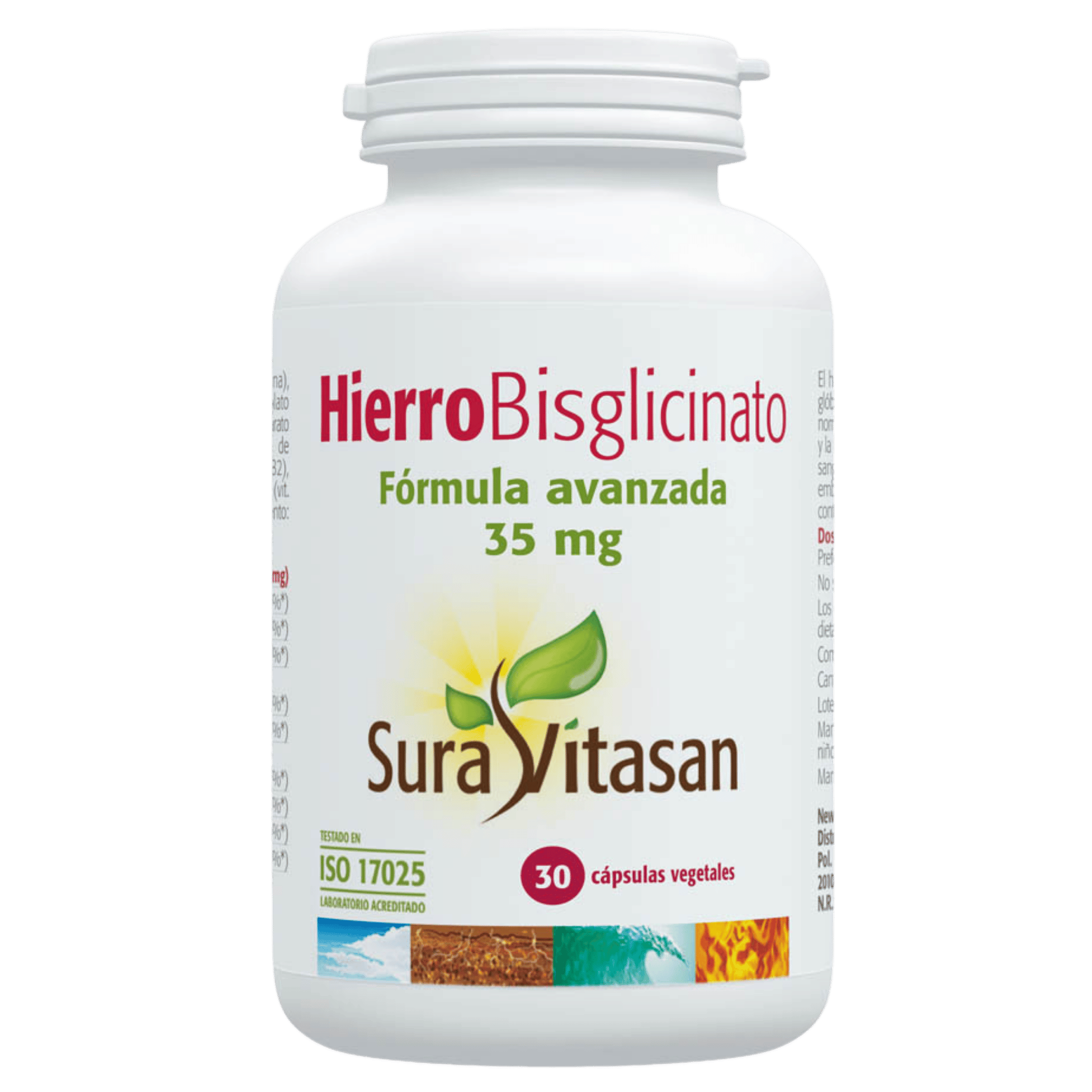 Hierro Bisglicinato 35 mg 30 cápsulas de Sura Vitasan
