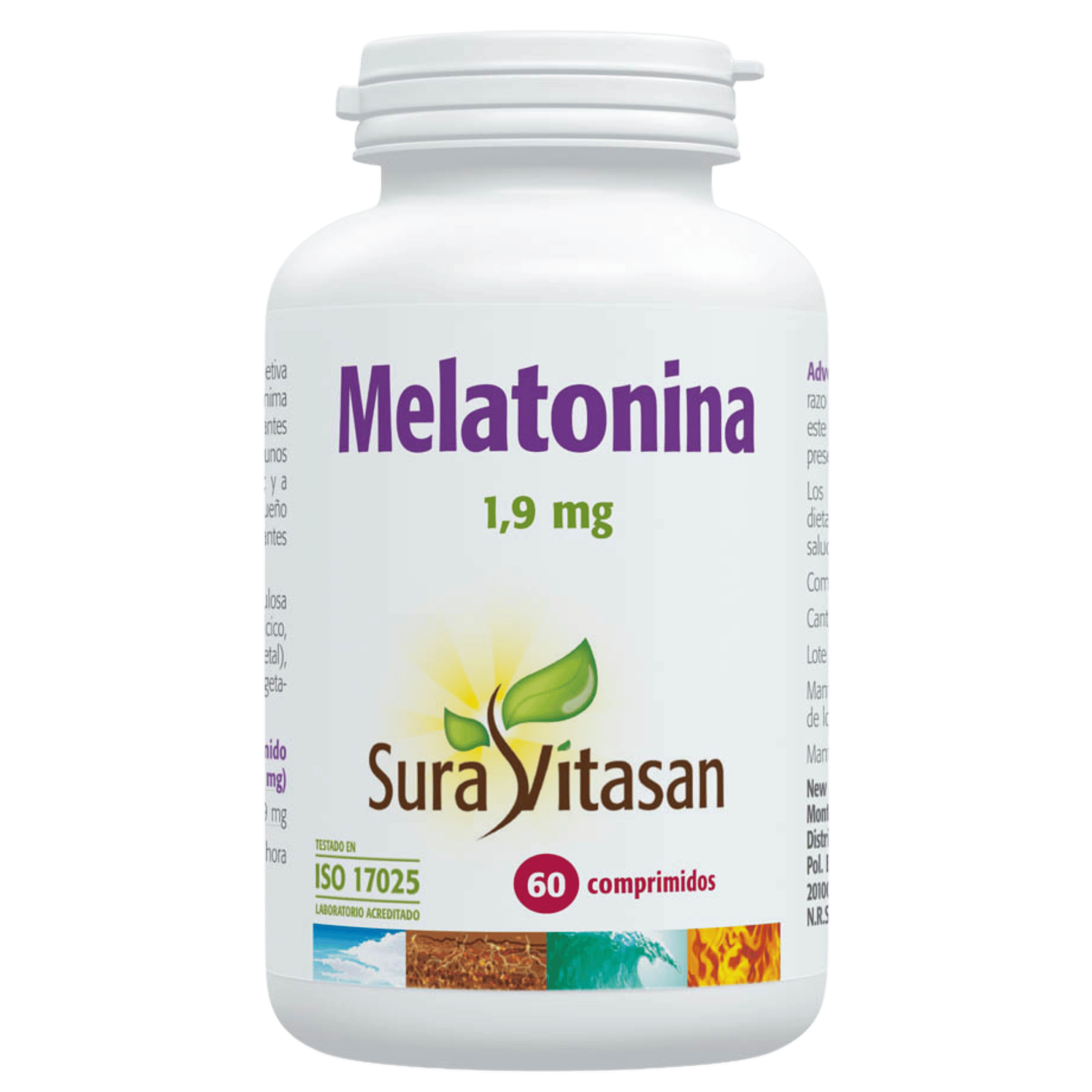 Melatonina 1,9 mg 60 comprimidos de Sura Vitasan