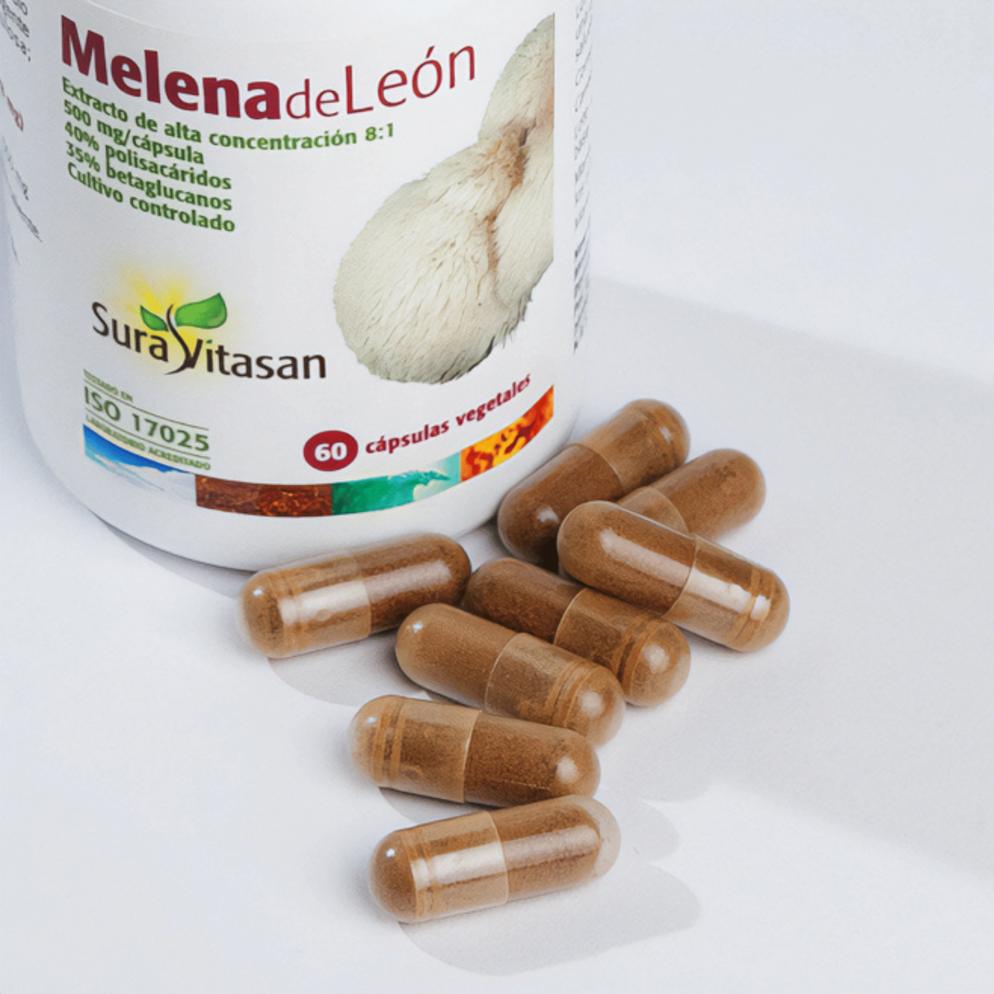 Melena de León 500 mg 60 cápsulas de Sura Vitasan
