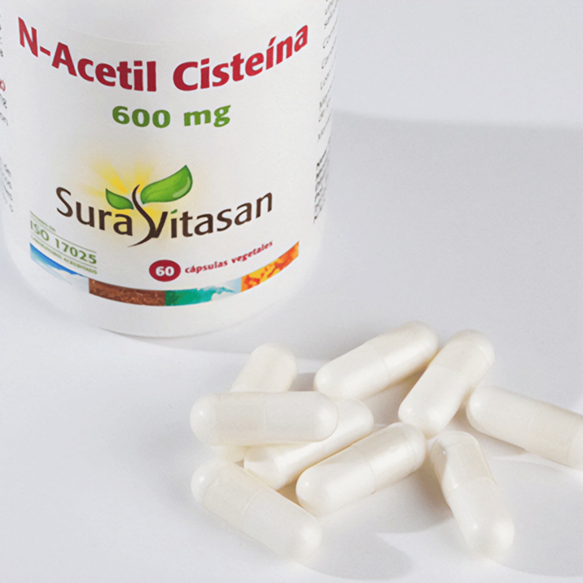 N-Acetil Cisteína (NAC) 600 mg 60 cápsulas de Sura Vitasan