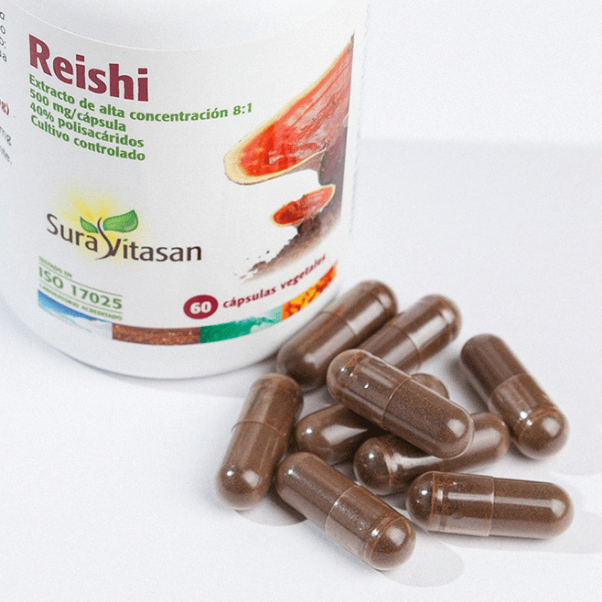 Reishi 500 mg 60 cápsulas de Sura Vitasan