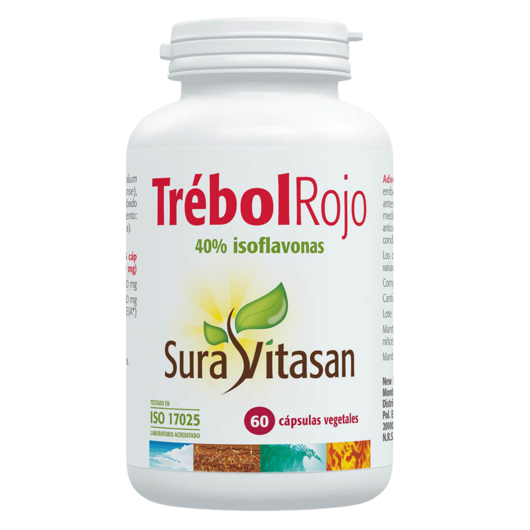 Trébol Rojo 40% isoflavonas 60 cápsulas de Sura Vitasan