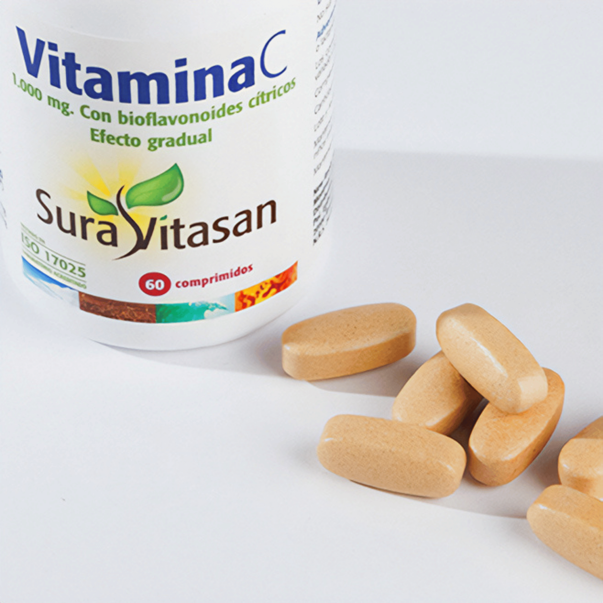 Vitamina C 1000 mg 60 comprimidos de Sura Vitasan