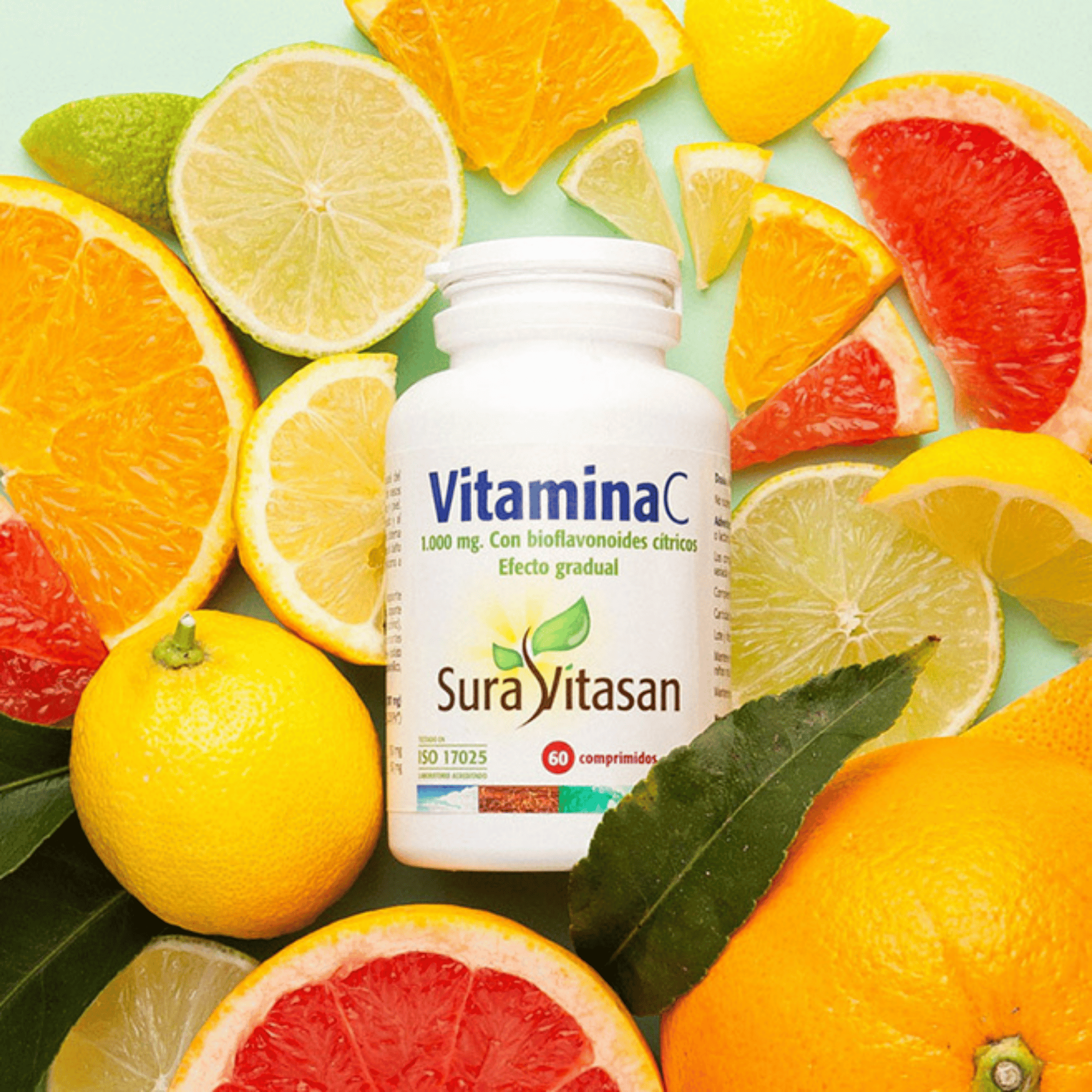 Vitamina C 1000 mg 60 comprimidos de Sura Vitasan