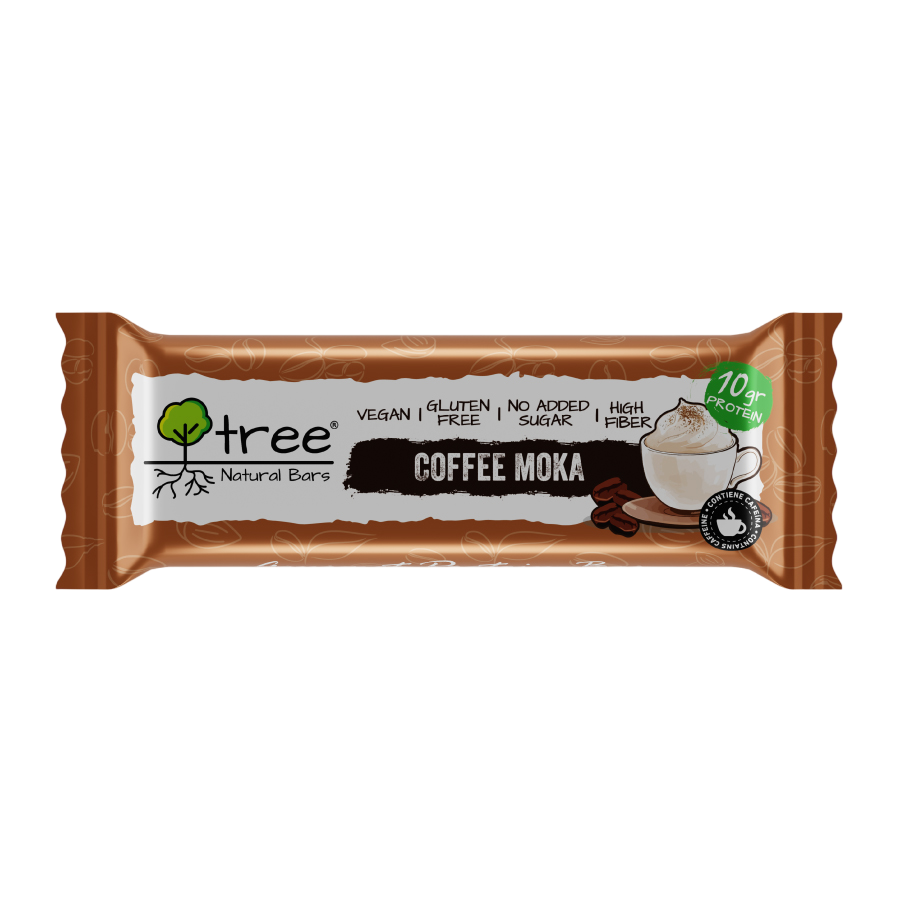 Barrita de proteína Coffee Moka 50 g (Pack x 10) de Tree Natural Bars