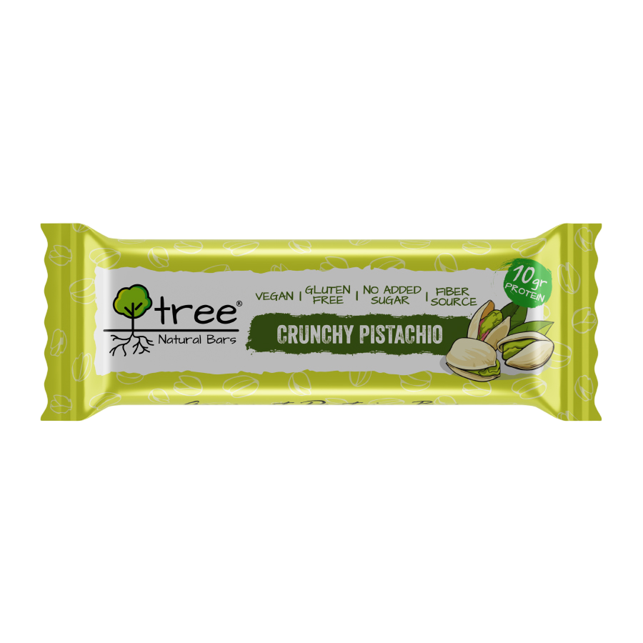 Barrita de proteína Crunchy Pistachio 50 g (Pack x 10) de Tree Natural Bars
