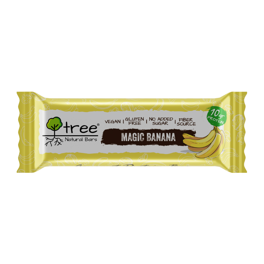 Barrita de proteína Magic Banana 50 g (Pack x 10) de Tree Natural Bars